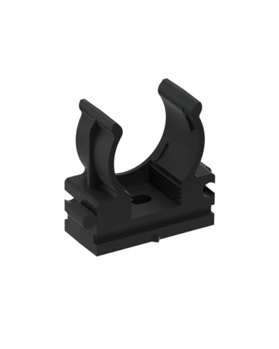 CFQ20 Держатель (клипса) для труб, для монтажного пистолета D20мм, цвет чёрный (50шт) Экопласт (41520BL) в Волгограде Держатели, клипсы, скобы Pintop.ru