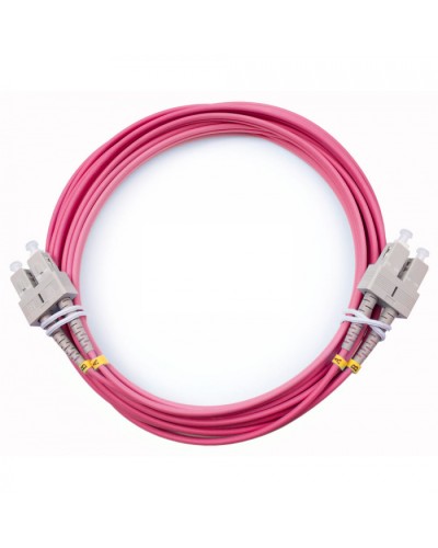 Шнур оптический duplex SC-SC 50/125 mm OM4 7м LSZH Cabeus FOP-50-OM4-SC-SC-7m в Волгограде Патч-корды оптические Pintop.ru