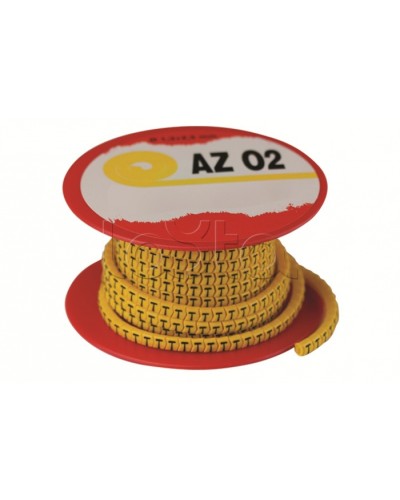 Колечко маркировочное 2, 2.5-4мм. черное на желтом DKC AZO302BY в Волгограде Крепежные изделия Pintop.ru