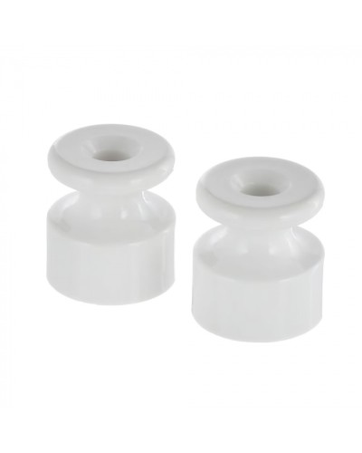 Фиксатор кабеля (изолятор) для внешней проводки кабеля (белый) LK Vintage (5шт) (888304-5) в Волгограде Держатели, клипсы, скобы Pintop.ru