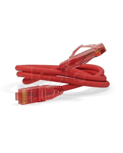 Патч-корд U/UTP Hyperline PC-LPM-UTP-RJ45-RJ45-C5e-0.15M-LSZH-RD в Волгограде Патчкорды (медные) Pintop.ru
