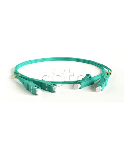 Патч-корд волоконно-оптический Hyperline FC-D2-50-LC/PR-SC/PR-H-3M-LSZH-OR в Волгограде Патч-корды оптические Pintop.ru