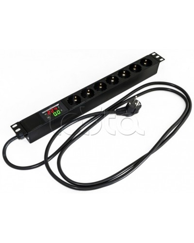 Блок розеток Hyperline SHE19-7SH-AV-2.5EU в Волгограде Блоки розеток Pintop.ru