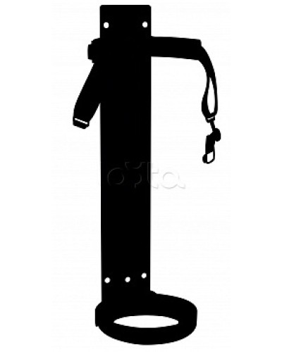 Кронштейн ПОЖТЕХНИКА КТР-ОУ-5 (d140-145) (на 1 ремне) в Волгограде Аксессуары для огнетушителей Pintop.ru