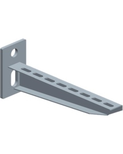 Консоль перфорированная для лотка шириной 200мм LANMASTER LAN-MT-BP200-EZ в Волгограде Аксессуары для лотков Pintop.ru