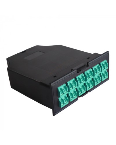 MPO кассета OM3, для LAN-FRM-PP-STP/1U, 24xLC, тип B, черная LANMASTER (LAN-FRM-IN-2MB-24LC/OM3) в Волгограде Патч-корды оптические Pintop.ru