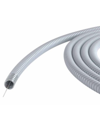 Металлорукав DN 15мм в ПВХ изоляции, Dвн 15,5 мм, Dнар 19,5, с протяжкой, 100 м, цвет серый DKC 6071R-015100P в Волгограде Металлорукав Pintop.ru
