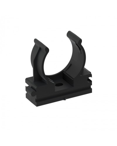 CFQ25 Держатель (клипса) для труб, для монтажного пистолета D25мм, цвет чёрный (10шт) Экопласт (41525-10BL) в Волгограде Держатели, клипсы, скобы Pintop.ru