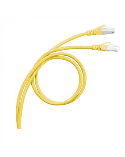 Патч-корд S/FTP, cat. 6а, PVC, 1м, желтый Legrand (051780) в Волгограде Патчкорды (медные) Pintop.ru