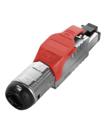 Разъем полевой оконцовки RJ-45 Hyperline (PLUE-8P8C-S-C6A-SH-RD) в Волгограде Коннекторы Pintop.ru