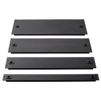 Фальш-панель металлическая 19" 4U, быстросъемная, черная LANMASTER LAN-DC-TLMFP-4U