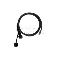 Индустриальный коммутационный шнур NIKOMAX U/UTP 4 пары, переходной, Кат.6 (Класс E), 250МГц, RJ45/8P8C(IP67)-RJ45/8P8C, T568B, многожильный, BC (чистая медь), 24AWG (7х0,195мм), с защитной крышкой, PUR, черный, 3м NIKOMAX (NMC-PC4UE55B-030-IS-TR-BK)