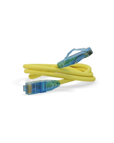 Патч-корд U/UTP Hyperline PC-LPM-UTP-RJ45-RJ45-C6-0.3M-LSZH-YL в Волгограде Патчкорды (медные) Pintop.ru
