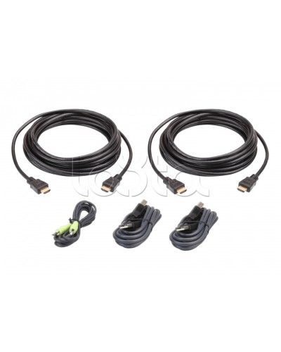 Комплект кабелей USB, HDMI, Dual Display для защищенного KVM-переключателя (3м) ATEN 2L-7D03UHX5 в Волгограде Видеоусилители, Модуляторы, Делители Pintop.ru