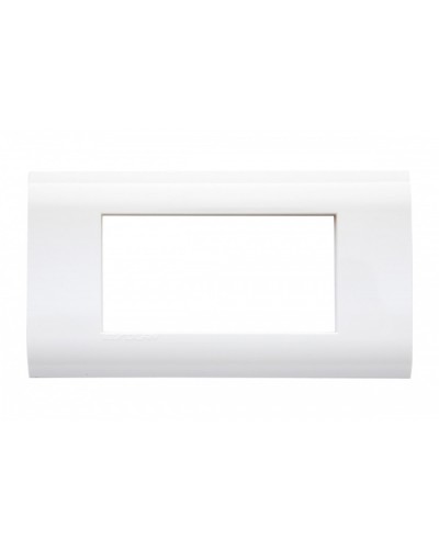 Рамка для модулей 22,5x45,0 мм 4 модуля, белая Eurolan (16M-00-04WT) в Волгограде Комбинированные настенные розетки Pintop.ru