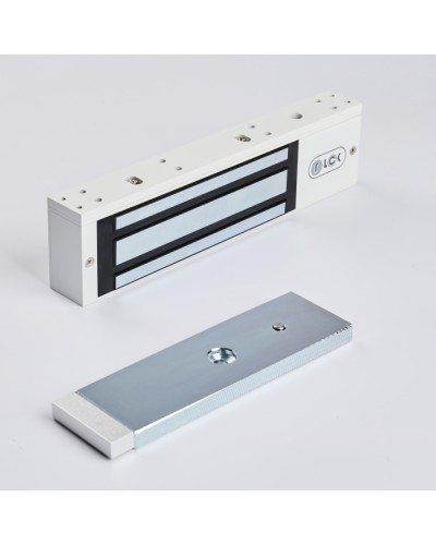 R-Lock RL-EM350-LSW - Электромагнитный замкок, 350кг, DC12/24B, цвет белый, RAL9016(белый), два датчика втроены в корпус замка: датчик Холла и магнито-контактный датчик в Волгограде Электромагнитные замки Pintop.ru