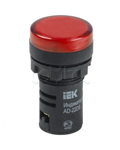 Лампа AD22DS(LED)матрица d22мм красный 24В AC/DC IEK (BLS10-ADDS-024-K04) в Волгограде Источники света(Лампы) Pintop.ru