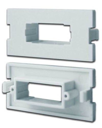 Вставка модульная под SC дуплексный адаптер в розетку LAN-MB, белая LANMASTER LAN-MBP-2SC-WH в Волгограде Коннекторы Pintop.ru