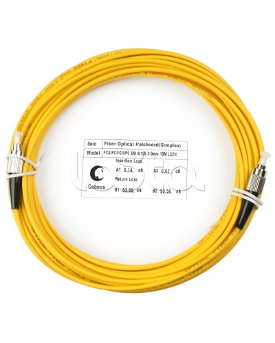 Шнур оптический simplex FC-FC 9/125 sm 10м LSZH Cabeus FOP(s)-9-FC-FC-10m в Волгограде Патч-корды оптические Pintop.ru