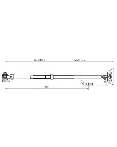 Рычаг удлиненный Vizit Рычаг-503 LONG в Волгограде Дополнительное оборудование для СКУД Pintop.ru