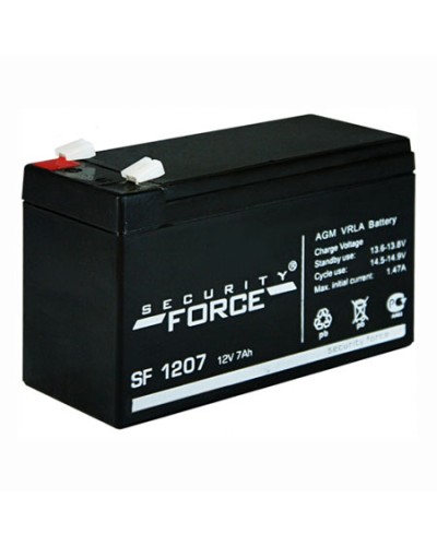 Аккумулятор свинцово-кислотный Security Force SF 1207 в Волгограде Электротехническое оборудование Pintop.ru