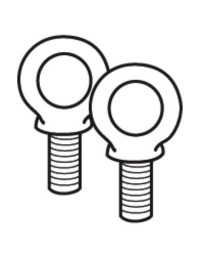 Комплект подъемных колец Legrand 020482 в Волгограде Аксессуары для стоек и шкафов Pintop.ru