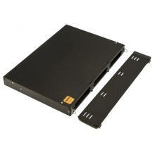 Бокс оптический 19 Hyperline FO-19V-1U-3xSLT-W130H30-24UN-BK