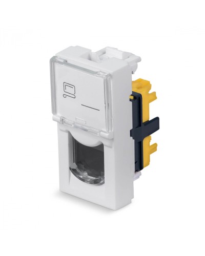 Модуль Keystone Jack RJ-45(8P8C), 180 градусов, категория 6a Cabeus (KJ-RJ45-Cat.6a-180T-FP-L-22,5) в Волгограде Модули Keystone Pintop.ru