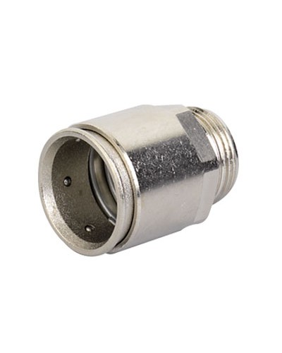 Муфта труба-коробка д.20мм, IP66/IP67, М20х1,5, никелированная латунь DKC 6111-A20N в Волгограде Повороты, муфты, тройники Pintop.ru