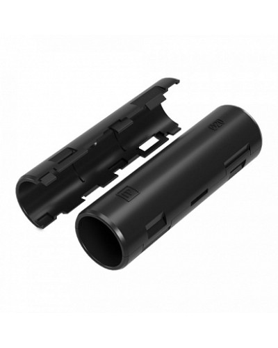 Муфта разборная d20 мм атмосферостойкая черная (70шт/840шт уп/кор) Промрукав (PR13.0414) в Волгограде Повороты, муфты, тройники Pintop.ru