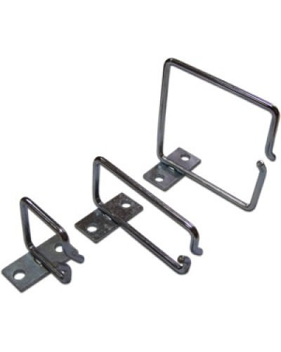 Скоба-органайзер металлическая для установки на 19 профиль, 80х80 мм TWT TWT-RING-M80x80 в Волгограде Кабельные органайзеры Pintop.ru