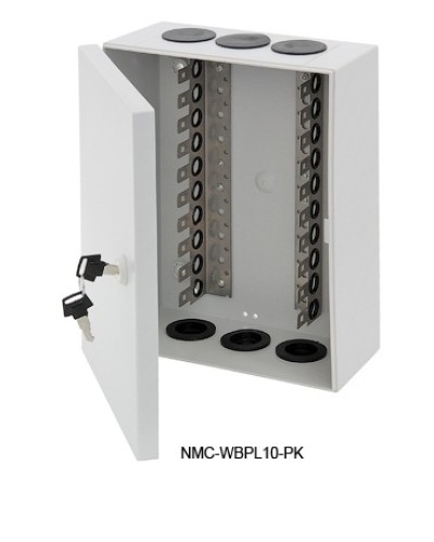 Щит распределительный настенный 10 плинтов NIKOMAX (NMC-WBPL10-PK) в Волгограде Щиты электрические Pintop.ru