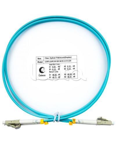 Патч-корд волоконно-оптический MM 50/125 duplex LC-LC LSZH (1м) Cabeus FOP-50-LC-LC-1m в Волгограде Патч-корды оптические Pintop.ru