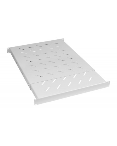 Полка 19 перфорированная глубиной 600-1000 ммдо 100кг, цвет серый (RAL 7035) Cabeus (SH-J018-SS-600-100KG) в Волгограде Полки для шкафов и стоек Pintop.ru