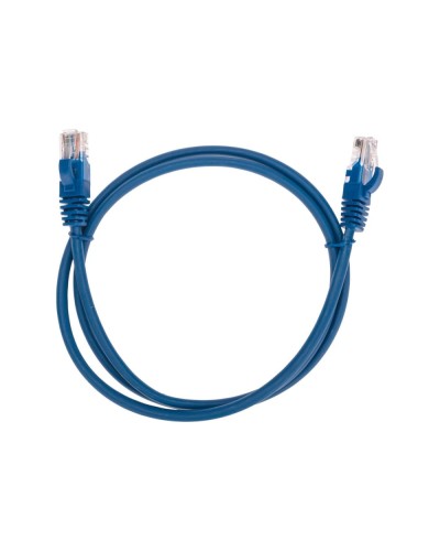 Патч-корд U/UTP, CAT 5e, RJ45-RJ45, 26AWG, LSZH, синий, 1м REXANT 02-0104-1 в Волгограде Патчкорды (медные) Pintop.ru