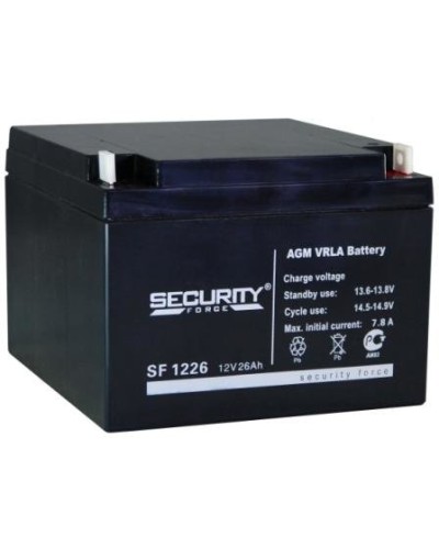 Аккумулятор свинцово-кислотный Security Force SF 1226 в Волгограде Электротехническое оборудование Pintop.ru