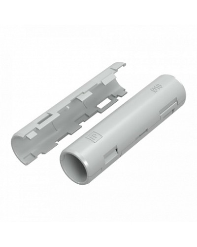 Муфта разборная d16 мм атмосферостойкая серая (10шт/500шт уп/кор) Промрукав (PR13.0429) в Волгограде Повороты, муфты, тройники Pintop.ru