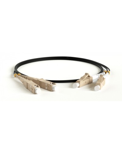 Патч-корд волоконно-оптический Hyperline FC-D2-50-SC/PR-SC/PR-H-50M-LSZH-BK в Волгограде Патч-корды оптические Pintop.ru