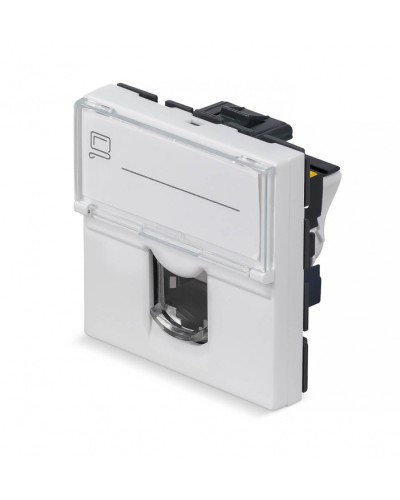 Модуль Keystone Jack RJ-45(8P8C), 180 градусов, категория 6a Cabeus (KJ-RJ45-Cat.6a-180T-FP-L-45) в Волгограде Модули Keystone Pintop.ru