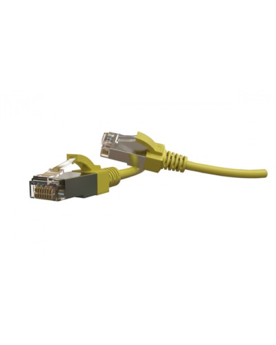 Патч-корд S/FTP Hyperline (PC-LPT-SFTP-RJ45-RJ45-C6-5M-LSZH-YL) в Волгограде Патчкорды (медные) Pintop.ru