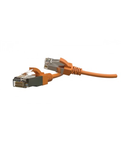 Патч-корд S/FTP Hyperline (PC-LPT-SFTP-RJ45-RJ45-C6-2M-LSZH-OR) в Волгограде Патчкорды (медные) Pintop.ru