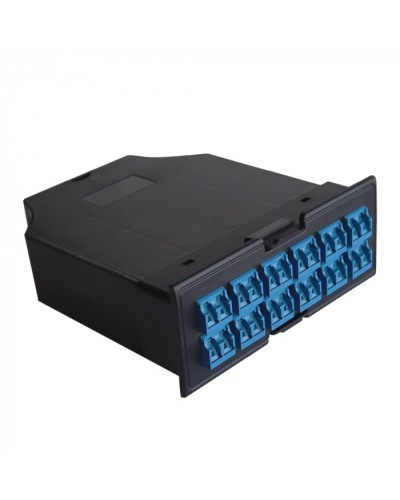 MPO кассета OS2, для LAN-FRM-PP-STP/1U, 24xLC, тип B, черная LANMASTER (LAN-FRM-IN-2MB-24LC/OS2) в Волгограде Патч-корды оптические Pintop.ru