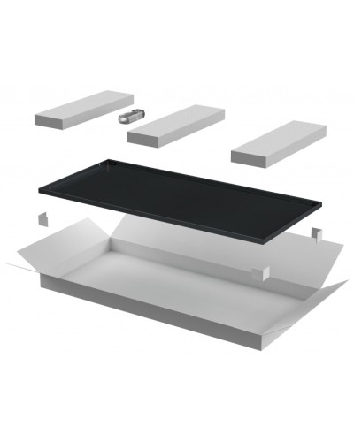 ITK LINEA E Дверь металлическая 600мм шкафа 47U чер. (LE05-47U6X-DM) в Волгограде Аксессуары для стоек и шкафов Pintop.ru