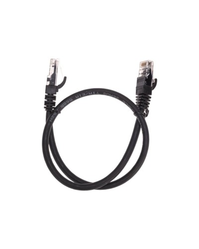 Патч-корд U/UTP, CAT 6, RJ45-RJ45, 26AWG, LSZH, черный, 0,5м REXANT 02-0292-05 в Волгограде Патчкорды (медные) Pintop.ru