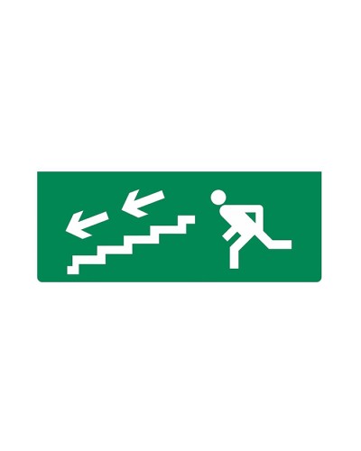 Рубеж ОПОП 1-R3БЕГУЩИЙ ЧЕЛОВЕК+лестница вниз влево в Волгограде Оповещатели АСПС РУБЕЖ Pintop.ru