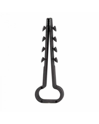 Дюбель-хомут нейлоновый прямоугольный 6-12 мм, черный, 100 шт. REXANT (07-4614) в Волгограде Крепеж: Дюбели, шурупы, саморезы Pintop.ru