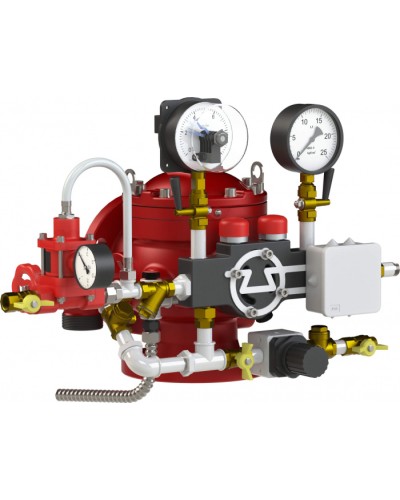 Узел управления спринклерный водозаполненный Спецавтоматика УУ-С100/1,6В-ВФ.О4-01 Прямоточный-100 (с камерой задержки) в Волгограде Устройства пуска водяного пожаротушения Pintop.ru