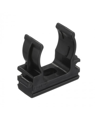 CF20G Держатель (клипса), без галогена, для труб D20мм, цвет чёрный (50 шт/упак) Экопласт (41720-50HF-BL) в Волгограде Держатели, клипсы, скобы Pintop.ru