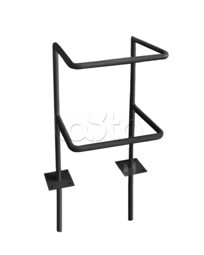 Ограждение стойки считывателя ОС-1 АЯКС, цвет черный, «под бетонирование» Магнито-контакт в Волгограде Ограждения Pintop.ru