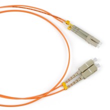 Патч-корд оптический LSZH, дуплексный, LC/PC-SC/PC, MM 50/125, 5м LANMASTER LAN-2LC-2SC/OM2-5.0